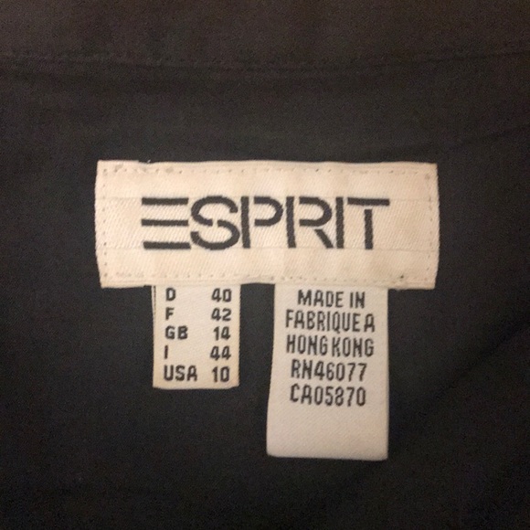 Black chiffon skirt with embroidered flowers - Picture 3 of 3